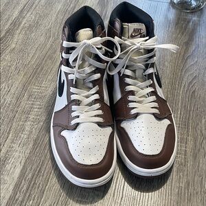 Nike Air Men's Chocolate and White Sneakers